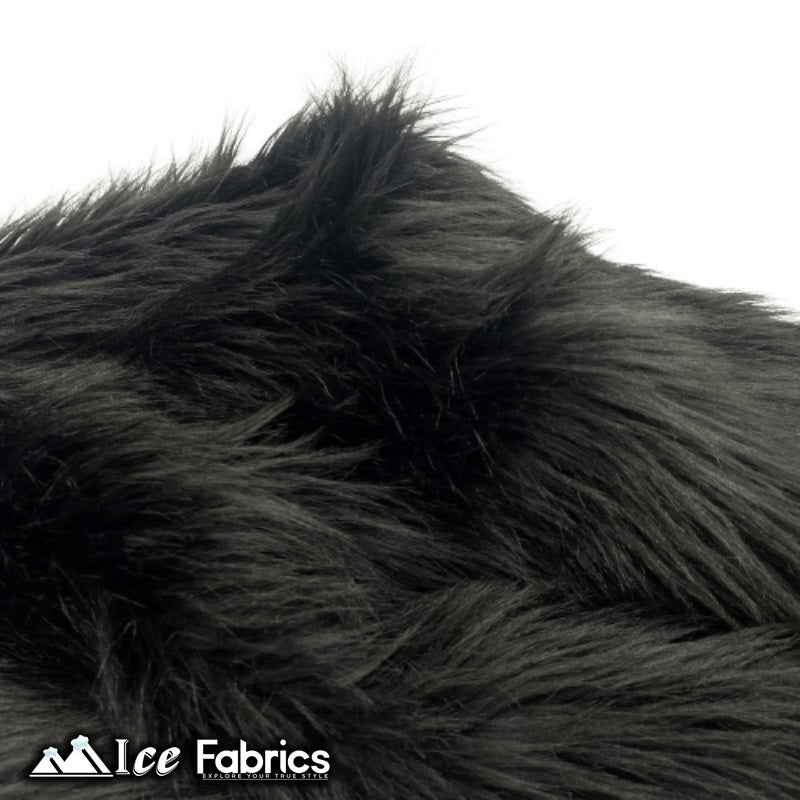 Black Shaggy Mohair Faux Fur Fabric Wholesale (20 Yards Bolt)ICE FABRICSICE FABRICSLong pile 2.5” to 3”20 Yards Roll (60” Wide )Black Shaggy Mohair Faux Fur Fabric Wholesale (20 Yards Bolt) ICE FABRICS