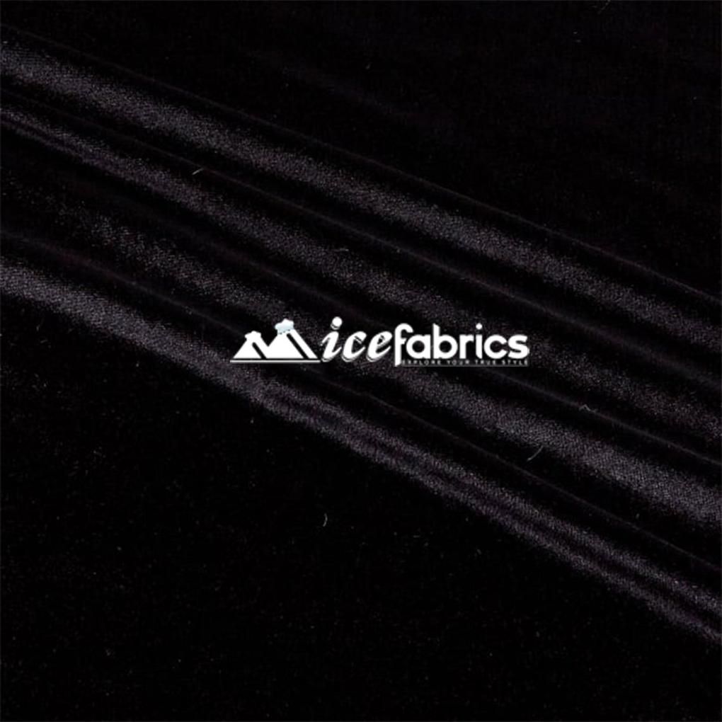 Black Velvet Fabric (95 Yards Bolt) Stretch Velvet FabricICE FABRICSICE FABRICSBlack Velvet Fabric (95 Yards Bolt) Stretch Velvet Fabric ICE FABRICS