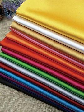 French Quality 5% Stretch Satin Fabric Spandex Fabric BTY ICEFABRIC Yellow