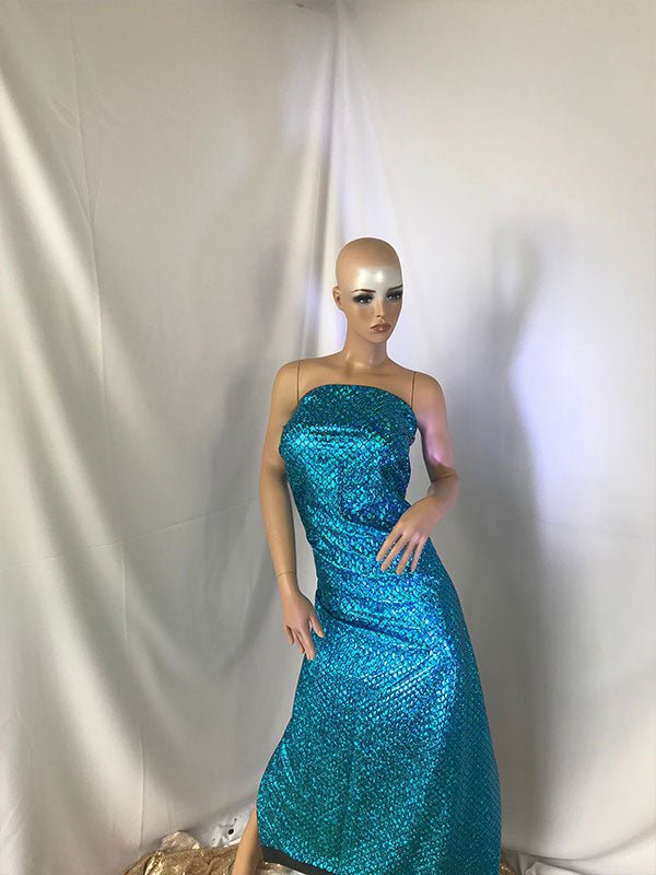 Blue Mermaid Fabric Fish Tail Scale Sparkle Hologram Spandex Fabric By The YardICE FABRICSICE FABRICSBlue Mermaid Fabric Fish Tail Scale Sparkle Hologram Spandex Fabric By The Yard ICE FABRICS