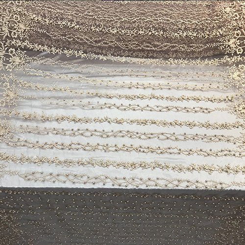 Blush design beaded fabric for bridalICE FABRICSICE FABRICSBlush design beaded fabric for bridal ICE FABRICS