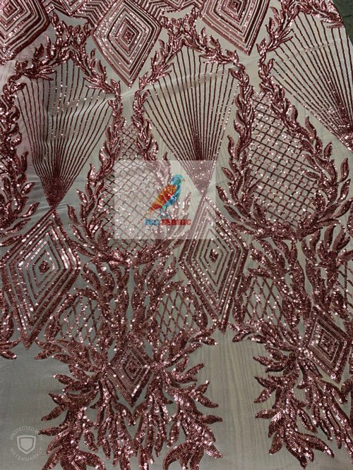 Bridal Fashion 4 Way Stretch Sequin Fabric Sold By The Yard For Wedding DressesICE FABRICSICE FABRICSDusty RoseBy The Yard (58" Wide)Bridal Fashion 4 Way Stretch Sequin Fabric Sold By The Yard For Wedding Dresses ICE FABRICS Dusty Rose