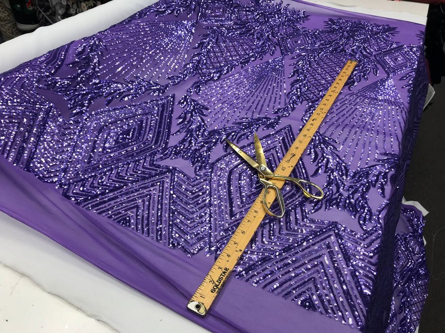 Bridal Fashion 4 Way Stretch Sequin Fabric Sold By The Yard For Wedding DressesICE FABRICSICE FABRICSBlushBy The Yard (58" Wide)Bridal Fashion 4 Way Stretch Sequin Fabric Sold By The Yard For Wedding Dresses ICE FABRICS Purple