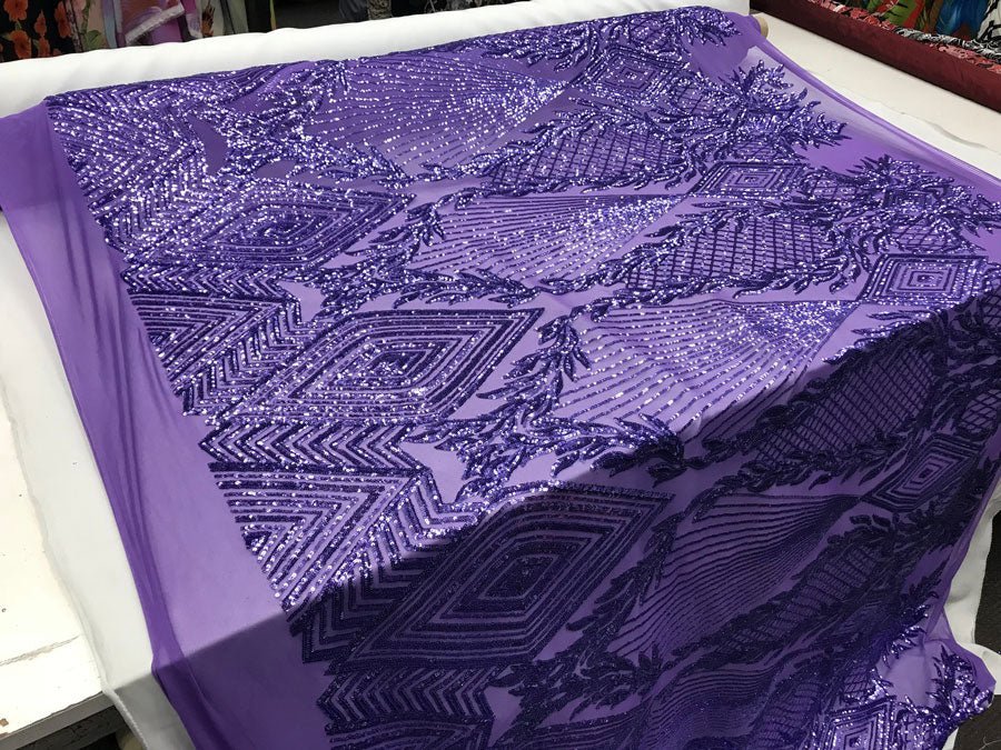 Bridal Fashion 4 Way Stretch Sequin Fabric Sold By The Yard For Wedding DressesICE FABRICSICE FABRICSBlushBy The Yard (58" Wide)Bridal Fashion 4 Way Stretch Sequin Fabric Sold By The Yard For Wedding Dresses ICE FABRICS Purple