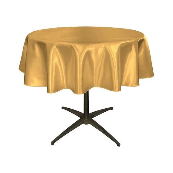 Bridal Satin Round 51-Inch, Wedding Prom Decoration Tablecloth Outdoor Birthday Party, DJ Party And Dining Table DecorICE FABRICSICE FABRICSGold1Bridal Satin Round 51-Inch, Wedding Prom Decoration Tablecloth Outdoor Birthday Party, DJ Party And Dining Table Decor ICE FABRICS Gold