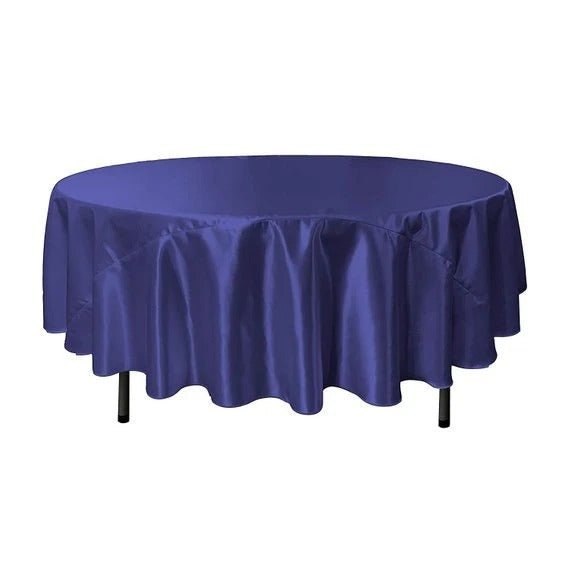 Bridal Satin Round Tablecloth, 90-Inch, Wedding Prom Decoration Outdoor Birthday Party, DJ Party, And Dining Tables DecorICE FABRICSICE FABRICSRoyal BlueBridal Satin Round Tablecloth, 90-Inch, Wedding Prom Decoration Outdoor Birthday Party, DJ Party, And Dining Tables Decor ICE FABRICS Royal Blue