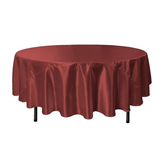 Bridal Satin Round Tablecloth, 90-Inch, Wedding Prom Decoration Outdoor Birthday Party, DJ Party, And Dining Tables DecorICE FABRICSICE FABRICSBurgundyBridal Satin Round Tablecloth, 90-Inch, Wedding Prom Decoration Outdoor Birthday Party, DJ Party, And Dining Tables Decor ICE FABRICS Burgundy