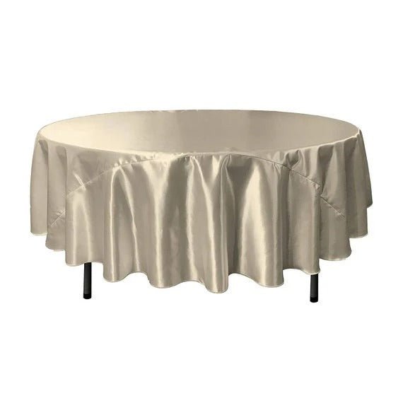 Bridal Satin Round Tablecloth, 90-Inch, Wedding Prom Decoration Outdoor Birthday Party, DJ Party, And Dining Tables DecorICE FABRICSICE FABRICSSilverBridal Satin Round Tablecloth, 90-Inch, Wedding Prom Decoration Outdoor Birthday Party, DJ Party, And Dining Tables Decor ICE FABRICS Silver