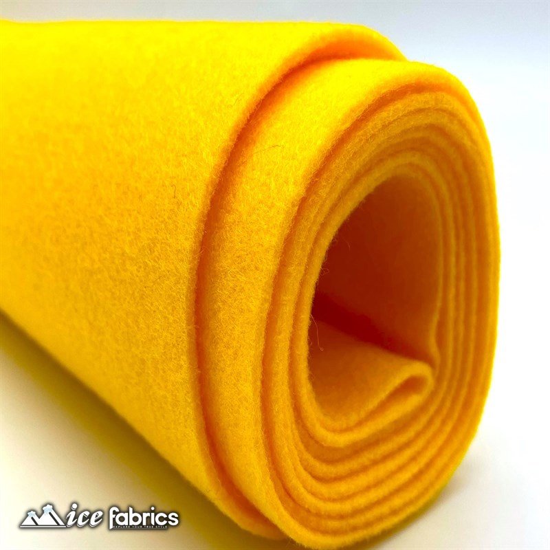 Bright Gold Acrylic Felt Fabric / 1.6mm Thick _ 72” WideICE FABRICSICE FABRICSBy The YardBright Gold Acrylic Felt Fabric / 1.6mm Thick _ 72” Wide ICE FABRICS