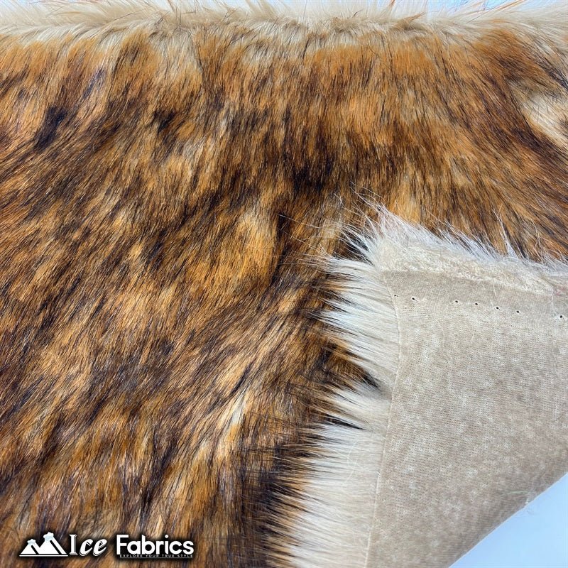 Brown Wolf Canadian Faux Fur Fabric Long Pile Fur MaterialICE FABRICSICE FABRICSBy The Yard (60" Wide)Brown Wolf Canadian Faux Fur Fabric Long Pile Fur Material ICE FABRICS