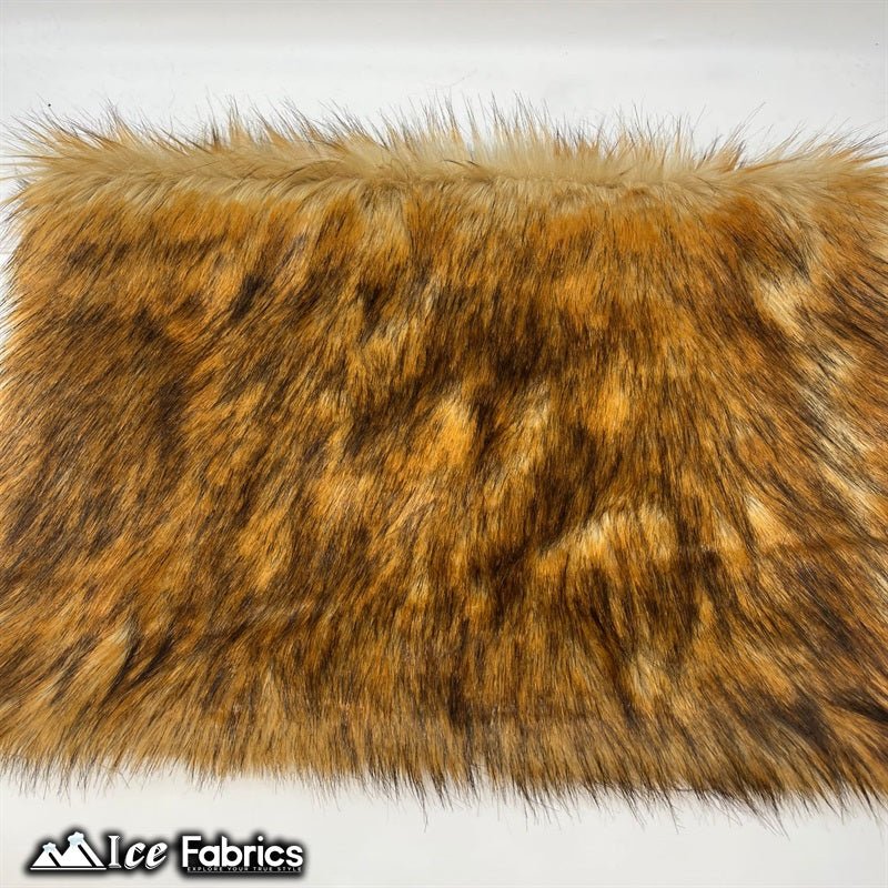 Brown Wolf Canadian Faux Fur Fabric Long Pile Fur MaterialICE FABRICSICE FABRICSBy The Yard (60" Wide)Brown Wolf Canadian Faux Fur Fabric Long Pile Fur Material ICE FABRICS