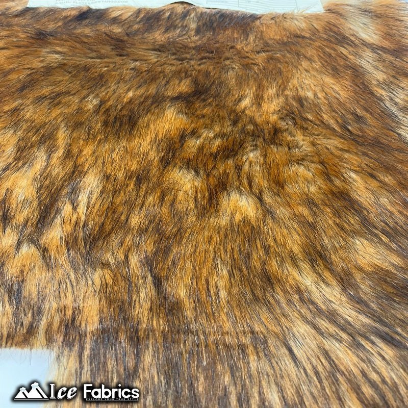 Brown Wolf Canadian Faux Fur Fabric Long Pile Fur MaterialICE FABRICSICE FABRICSBy The Yard (60" Wide)Brown Wolf Canadian Faux Fur Fabric Long Pile Fur Material ICE FABRICS