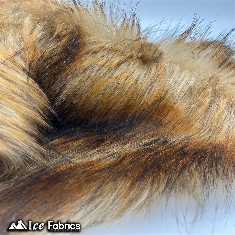 Brown Wolf Canadian Faux Fur Fabric Long Pile Fur MaterialICE FABRICSICE FABRICSBy The Yard (60" Wide)Brown Wolf Canadian Faux Fur Fabric Long Pile Fur Material ICE FABRICS