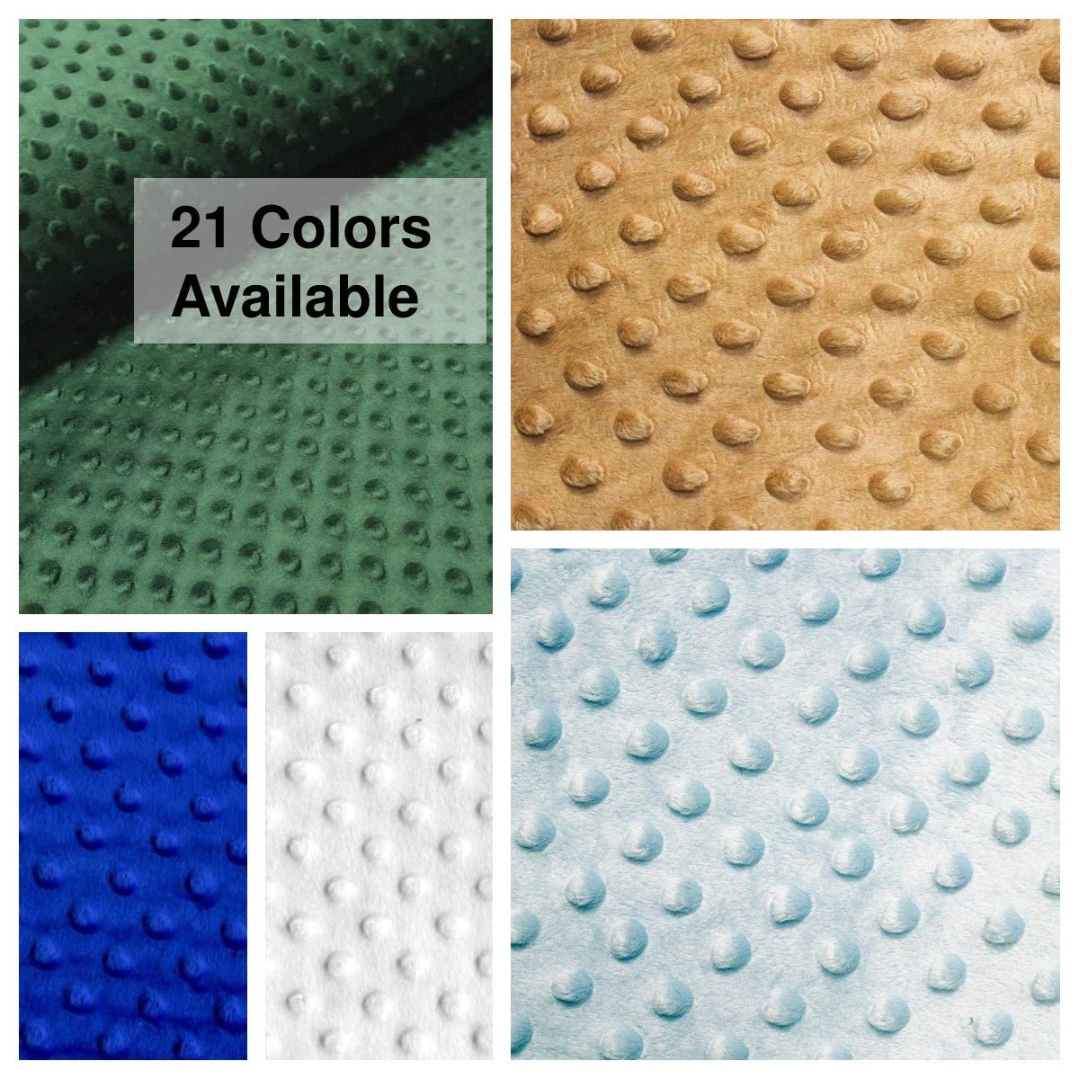 Bubble Polka Dot Minky Fabric By The Roll (20 Yards) Wholesale Fabric