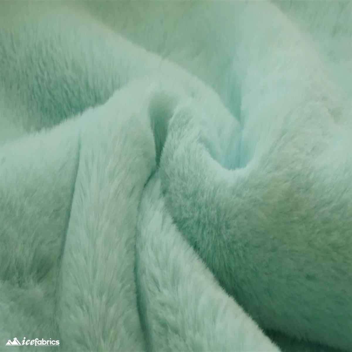 Bunny Thick Faux Fur Minky Fabric / Short Pile / Super SoftICE FABRICSICE FABRICSAquaBy The Yard (60 inches Wide)Bunny Thick Faux Fur Minky Fabric / Short Pile / Super Soft ICE FABRICS Aqua