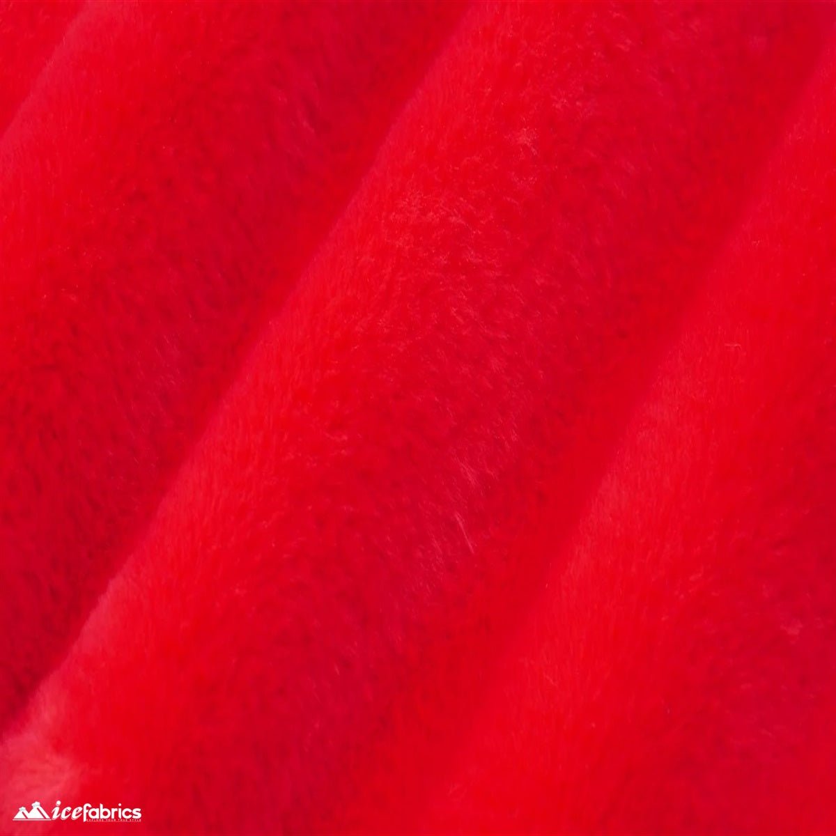 Bunny Thick Faux Fur Minky Fabric / Short Pile / Super SoftICE FABRICSICE FABRICSRedBy The Yard (60 inches Wide)Bunny Thick Faux Fur Minky Fabric / Short Pile / Super Soft ICE FABRICS Red
