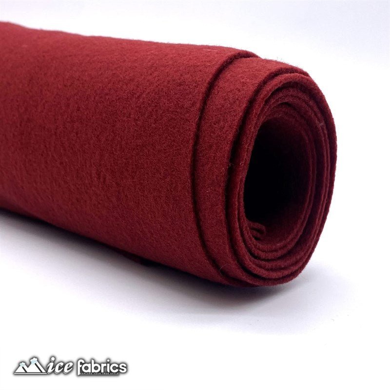 Burgundy Felt Material Acrylic Felt Material 1.6mm ThickICE FABRICSICE FABRICS4”X4”InchesBurgundy Felt Material Acrylic Felt Material 1.6mm Thick ICE FABRICS