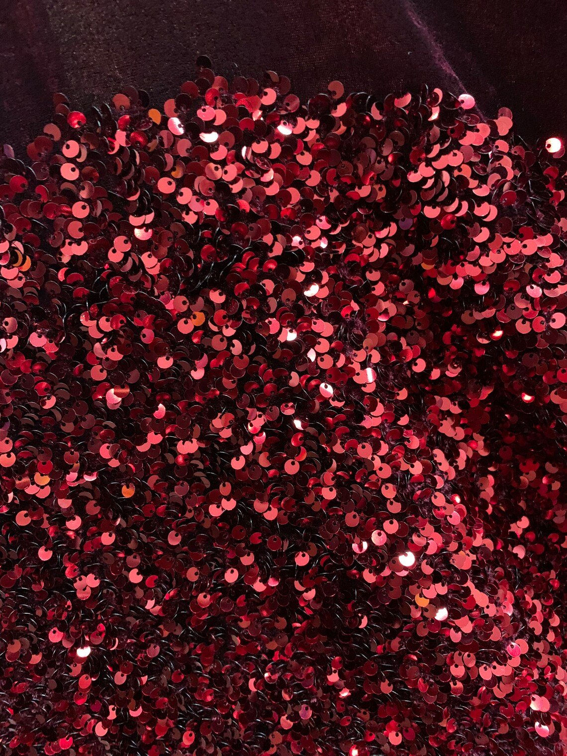 Burgundy Mermaid Stretch Velvet Sequin FabricICE FABRICSICE FABRICSBy The Yard (58" Wide)Burgundy Mermaid Stretch Velvet Sequin Fabric ICE FABRICS