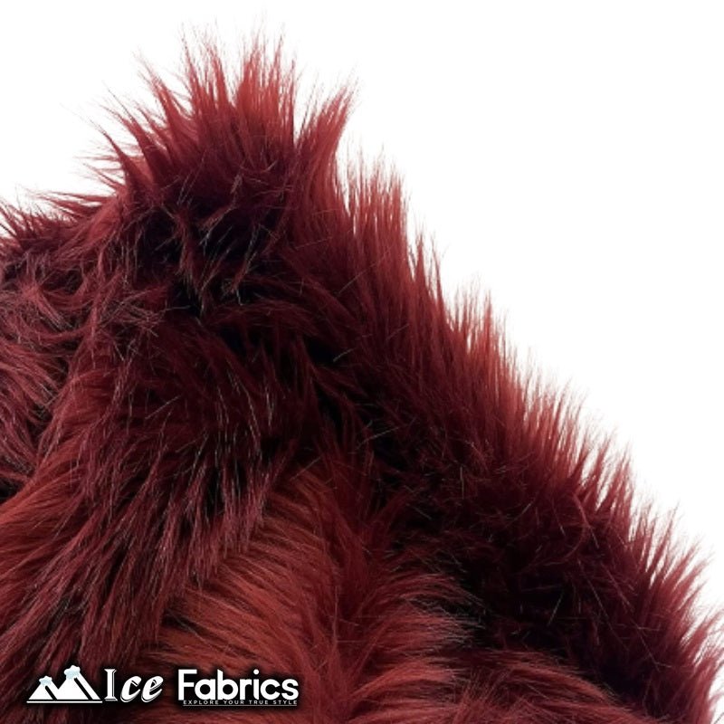 Burgundy Shaggy Mohair Faux Fur Fabric Wholesale (20 Yards Bolt)ICE FABRICSICE FABRICSLong pile 2.5” to 3”20 Yards Roll (60” Wide )Burgundy Shaggy Mohair Faux Fur Fabric Wholesale (20 Yards Bolt) ICE FABRICS