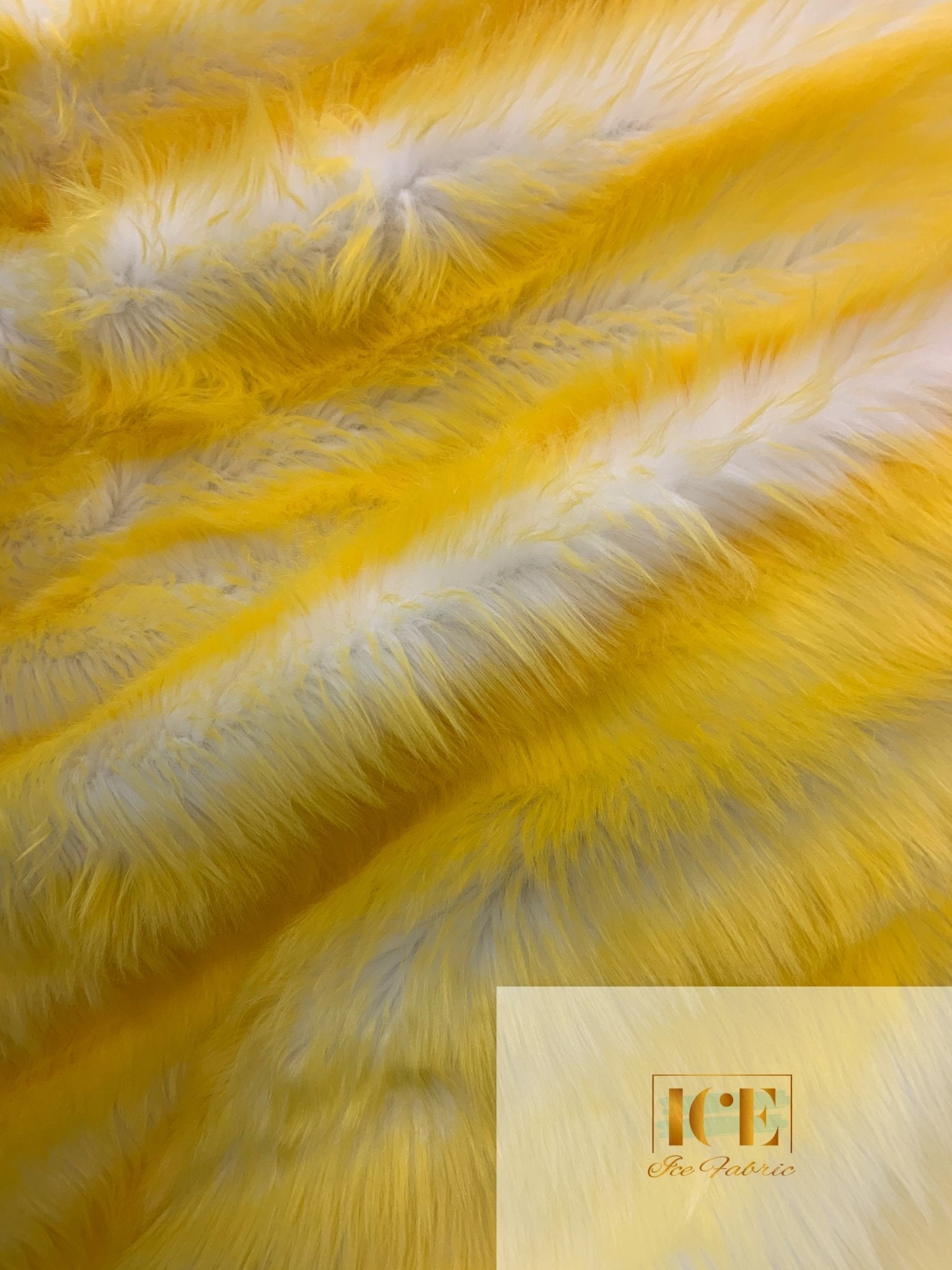Canadian Fox 2 Tone Shaggy Long Pile Faux Fur Fabric For Blankets, Costumes, Bed SpreadICEFABRICICE FABRICSYellowBy The Yard (60 inches Wide)Canadian Fox 2 Tone Shaggy Long Pile Faux Fur Fabric For Blankets, Costumes, Bed Spread ICEFABRIC Yellow