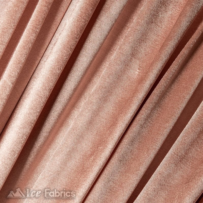 Casino 4 Way Stretch Satin Fabric Shiny Blush Silky SpandexICE FABRICSICE FABRICS1 Yard BlushBy The Yard (60" Wide)Thick and HeavyCasino Shiny Blush Spandex 4 Way Stretch Satin Fabric ICE FABRICS