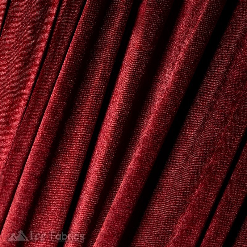 Casino 4 Way Stretch Satin Fabric Shiny Burgundy Silky SpandexICE FABRICSICE FABRICS1 Yard BurgundyBy The Yard (60" Wide)Thick and HeavyCasino Shiny Burgundy Spandex 4 Way Stretch Satin Fabric ICE FABRICS