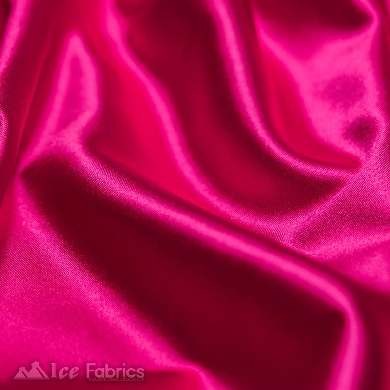 Casino 4 Way Stretch Satin Fabric Shiny Hot Pink Silky SpandexICE FABRICSICE FABRICS1 Yard Hot PinkBy The Yard (60" Wide)Thick and HeavyCasino Shiny Hot Pink Spandex 4 Way Stretch Satin Fabric ICE FABRICS