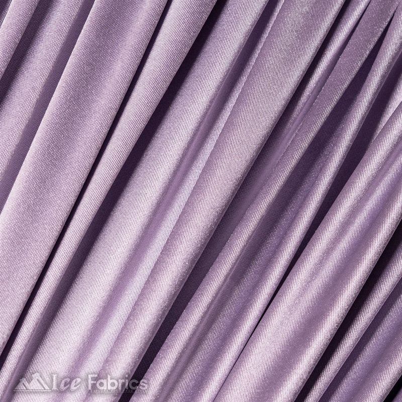 Casino Shiny Lavender Spandex 4 Way Stretch Satin FabricICE FABRICSICE FABRICS1 Yard LavenderBy The Yard (60" Wide)Thick and HeavyCasino Shiny Lavender Spandex 4 Way Stretch Satin Fabric ICE FABRICS