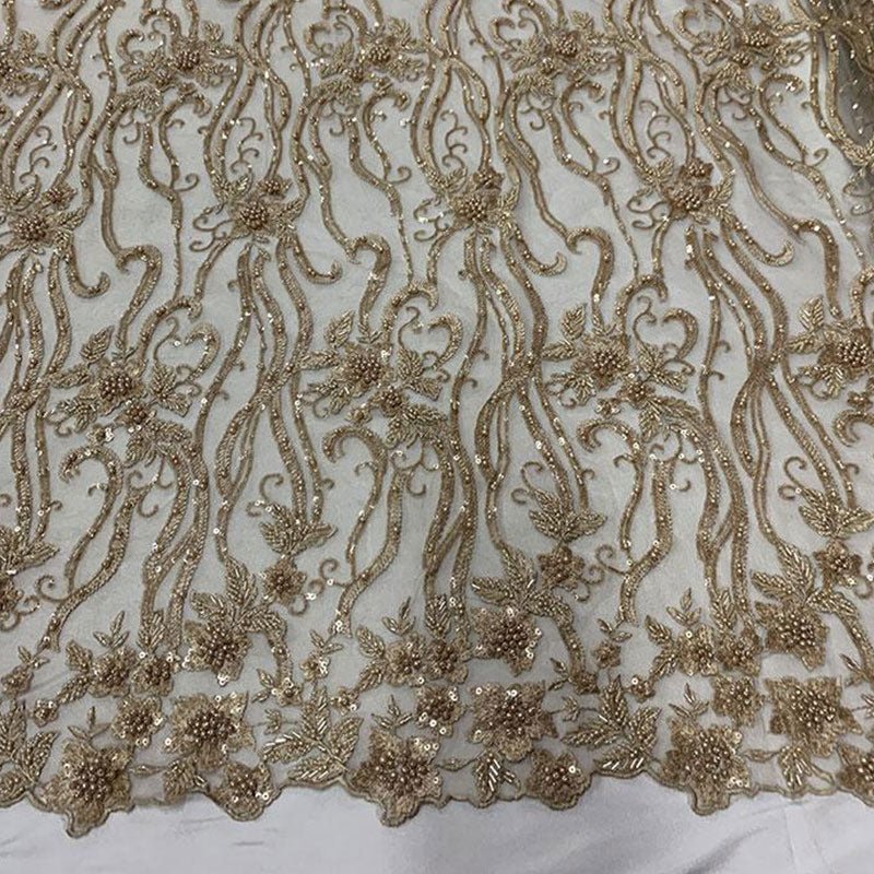 Champagne Beaded Fabric Luxury Fabric Embroidery Fabric Fashion FabricICEFABRICICE FABRICSChampagne Beaded Fabric Luxury Fabric Embroidery Fabric Fashion Fabric ICEFABRIC