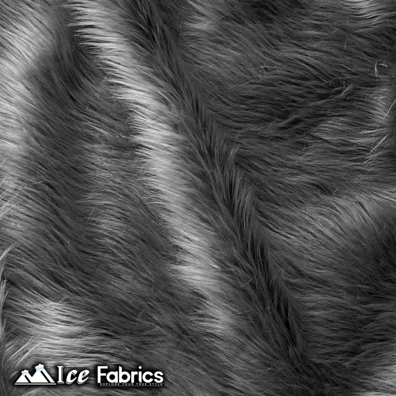 Charcoal Shaggy Mohair Faux Fur Fabric Wholesale (20 Yards Bolt)ICE FABRICSICE FABRICSLong pile 2.5” to 3”20 Yards Roll (60” Wide )Charcoal Shaggy Mohair Faux Fur Fabric Wholesale (20 Yards Bolt) ICE FABRICS