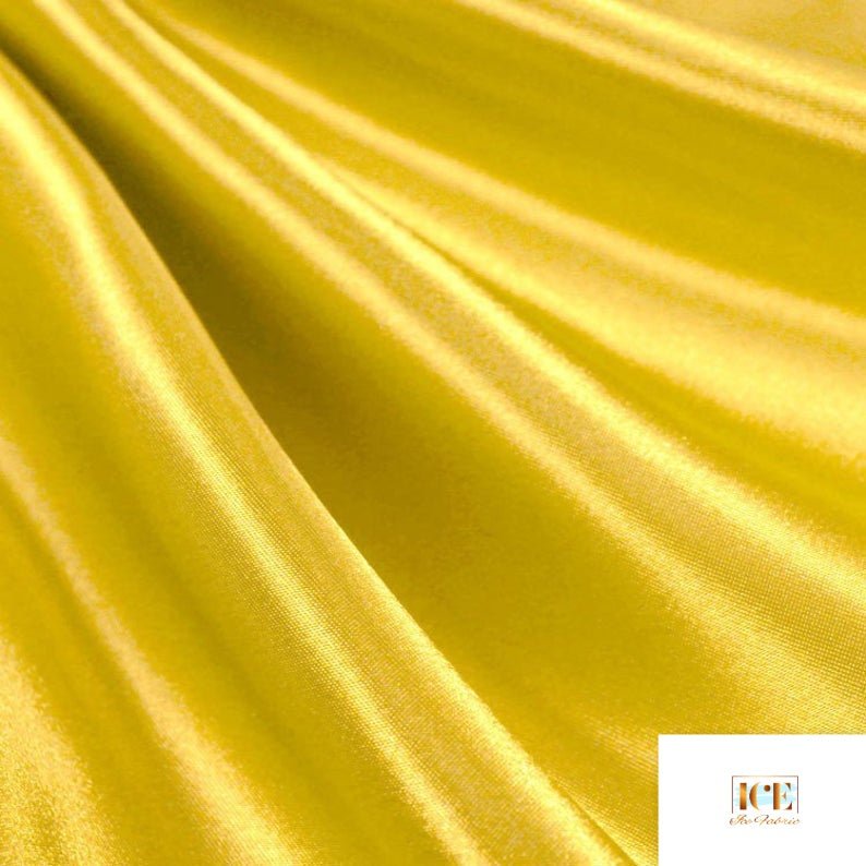 Charmeuse Satin Fabric at Wholesale PriceSatin FabricICEFABRICICE FABRICSYellowCharmeuse Satin Fabric at Wholesale Price ICEFABRIC Yellow