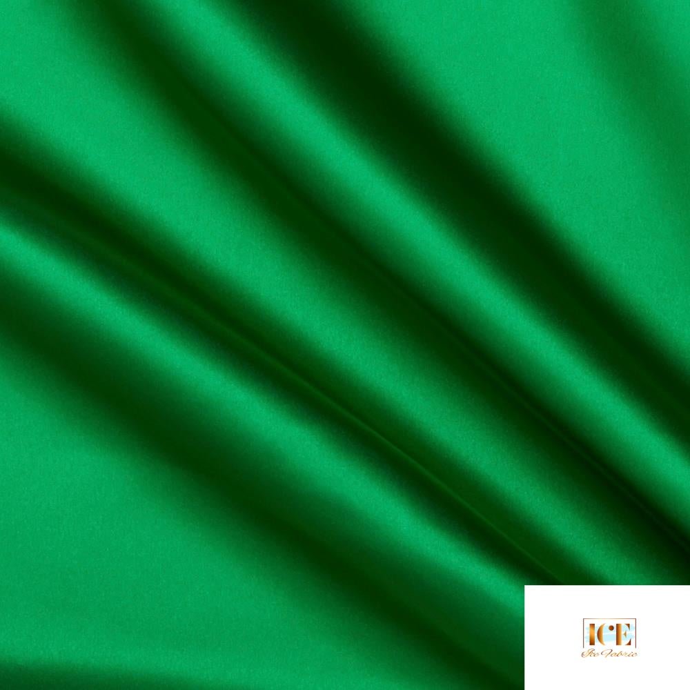 Charmeuse Satin Fabric at Wholesale PriceSatin FabricICEFABRICICE FABRICSKelly GreenCharmeuse Satin Fabric at Wholesale Price ICEFABRIC Kelly Green
