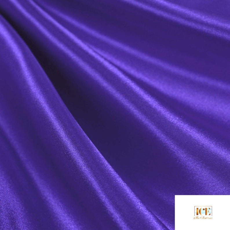 Charmeuse Satin Fabric at Wholesale PriceSatin FabricICEFABRICICE FABRICSPurpleCharmeuse Satin Fabric at Wholesale Price ICEFABRIC Purple