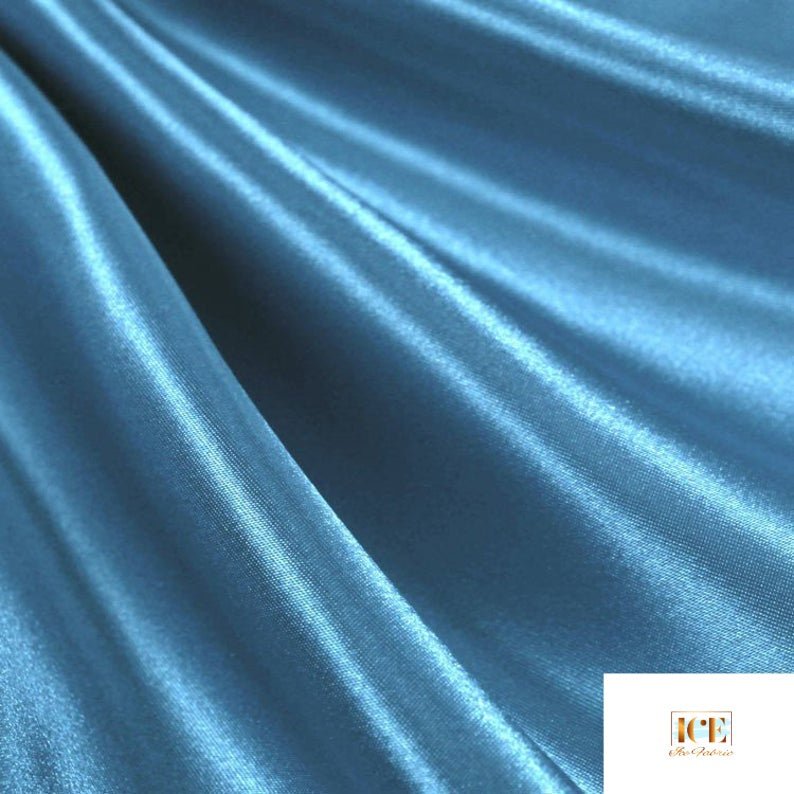 Charmeuse Satin Fabric at Wholesale PriceSatin FabricICEFABRICICE FABRICSTurquoiseCharmeuse Satin Fabric at Wholesale Price ICEFABRIC Turquoise
