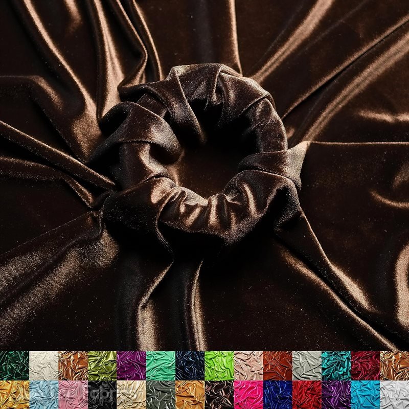 Chocolate Wholesale Velvet Fabric Stretch | 60" WideICE FABRICSICE FABRICS20 Yards ChocolateChocolate Wholesale Velvet Fabric Stretch | 60" Wide