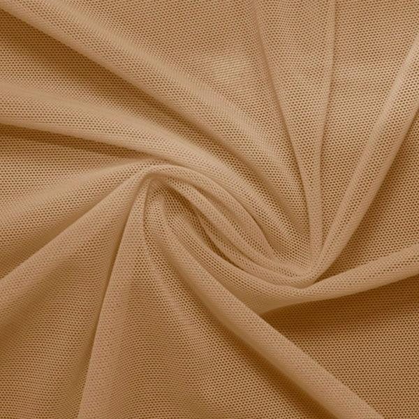 Color Attractive 4 Way Stretch Power Mesh FabricICE FABRICSICE FABRICS1-10 YardsLatteColor Attractive 4 Way Stretch Power Mesh Fabric ICE FABRICS Latte