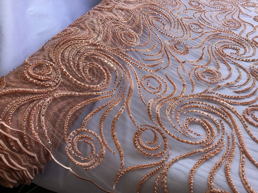 Coral Beaded Multi-Color Floral Bridal Mesh Lace DressICE FABRICSICE FABRICSCoral Beaded Multi-Color Floral Bridal Mesh Lace Dress ICE FABRICS