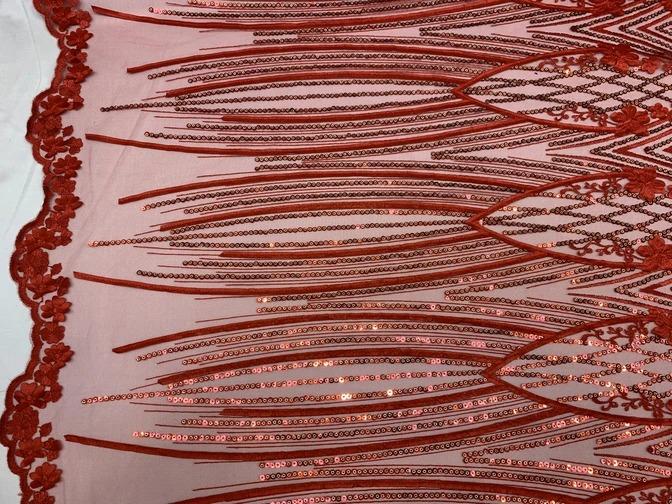 Corded 3D Flowers/Floral Mesh Lace Sequins Fabric By The Yard For Gowns, Skirts, Prom DressesICEFABRICICE FABRICSPeachCorded 3D Flowers/Floral Mesh Lace Sequins Fabric By The Yard For Gowns, Skirts, Prom Dresses ICEFABRIC Red