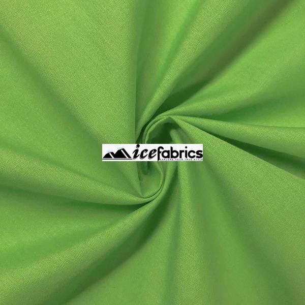 COTTON POLYESTER BROADCLOTH (58/60") FABRICCotton FabricICEFABRICICE FABRICSBy YardApple GreenCOTTON POLYESTER BROADCLOTH (58/60") FABRIC ICEFABRIC Apple Green