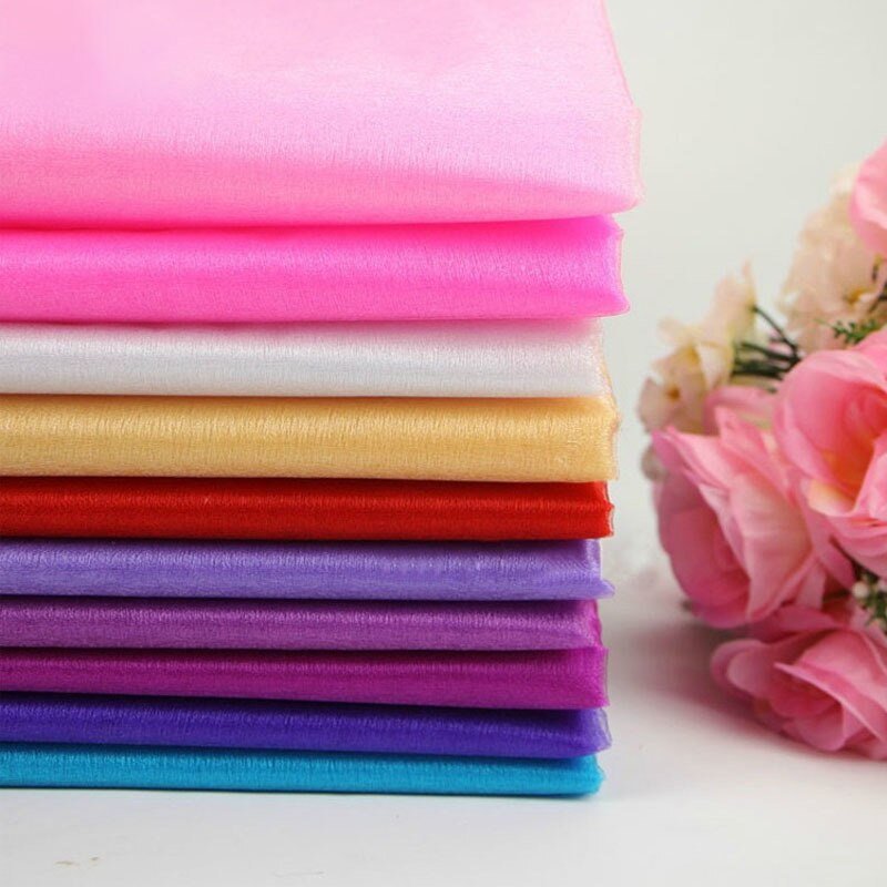 Crystal Sheer Organza Fabric -By The Yard- Wholesale PriceICEFABRICICE FABRICS1PeachCrystal Sheer Organza Fabric -By The Yard- Wholesale Price ICEFABRIC