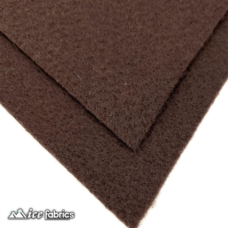 Dark Brown Acrylic Wholesale Felt Fabric 1.6mm ThickICE FABRICSICE FABRICSBy The Roll (72" Wide)Dark Brown Acrylic Wholesale Felt Fabric (20 Yards Bolt ) 1.6mm Thick ICE FABRICS