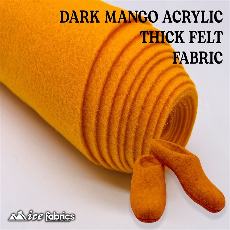 Dark Mango Acrylic Felt Fabric / 1.6mm Thick _ 72” WideICE FABRICSICE FABRICSBy The YardDark Mango Acrylic Felt Fabric / 1.6mm Thick _ 72” Wide ICE FABRICS