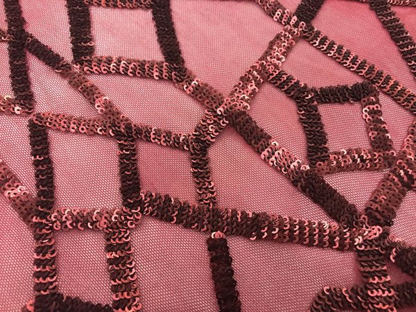 Decent Embroidery Design 4 Way Stretch Sequin Fabric For Wedding Prom Fashion Decorations DressesICE FABRICSICE FABRICSBurgundyBy The Yard (58" Wide)Decent Embroidery Design 4 Way Stretch Sequin Fabric For Wedding Prom Fashion Decorations Dresses ICE FABRICS Burgundy