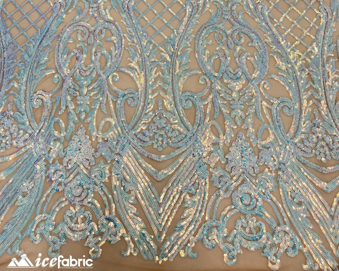 Diba Baby Blue Geometric Stretch Sequin Fabric / Lace FabricICE FABRICSICE FABRICSDiba Sequin Fabric Baby BlueDiba Baby Blue Geometric Stretch Sequin Fabric / Lace Fabric ICE FABRICS