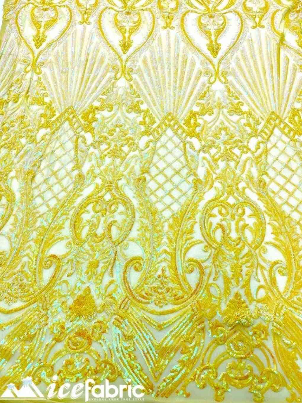 Diba Yellow Geometric Stretch Sequin Fabric/ Lace FabricICE FABRICSICE FABRICSDiba Sequin Fabric YellowBy The Yard (58" Wide)Diba Yellow Geometric Stretch Sequin Fabric/ Lace Fabric ICE FABRICS