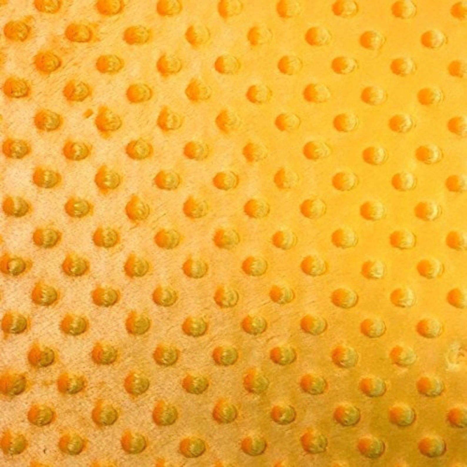 Dimple Dot Minky Fabric Sold By The Yard - 36"/ 58" Mango