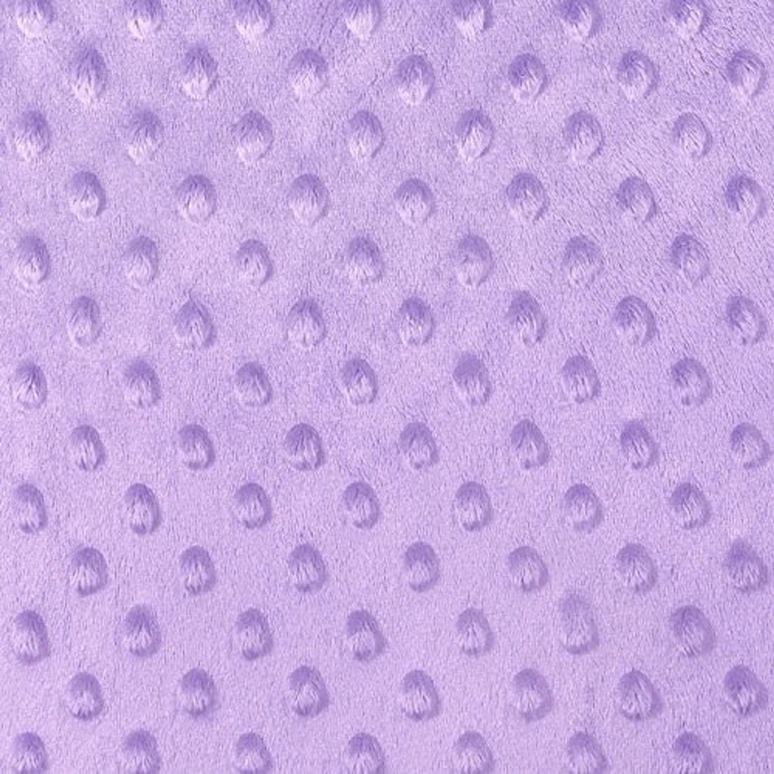 Dimple Dot Minky Fabric Sold By The Yard - 36"/ 58" Lilac
