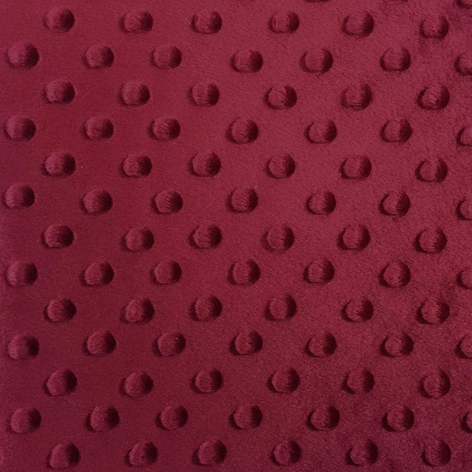 Dimple Dot Minky Fabric Sold By The Yard - 36"/ 58"MinkyICEFABRICICE FABRICSBurgundyBy The Yard (60 inches Wide)Dimple Dot Minky Fabric Sold By The Yard - 36"/ 58" ICEFABRIC Burgundy