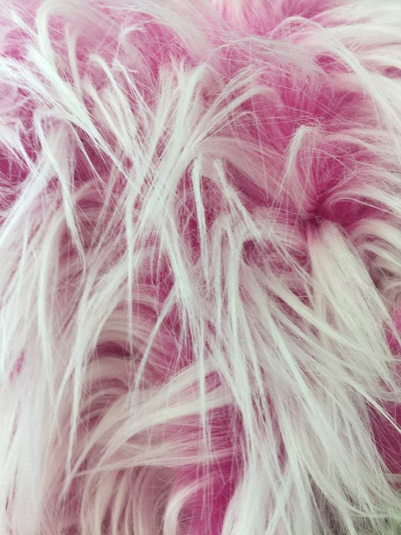 Double Tone Fake Animal Skin Polar Bear Shaggy Faux Fur Fabric For Throw Blankets, Fur Coats, Fur Clothing, BlanketsICEFABRICICE FABRICSFuchsiaBy The Yard (60 inches Wide)Double Tone Fake Animal Skin Polar Bear Shaggy Faux Fur Fabric For Throw Blankets, Fur Coats, Fur Clothing, Blankets ICEFABRIC Fuchsia