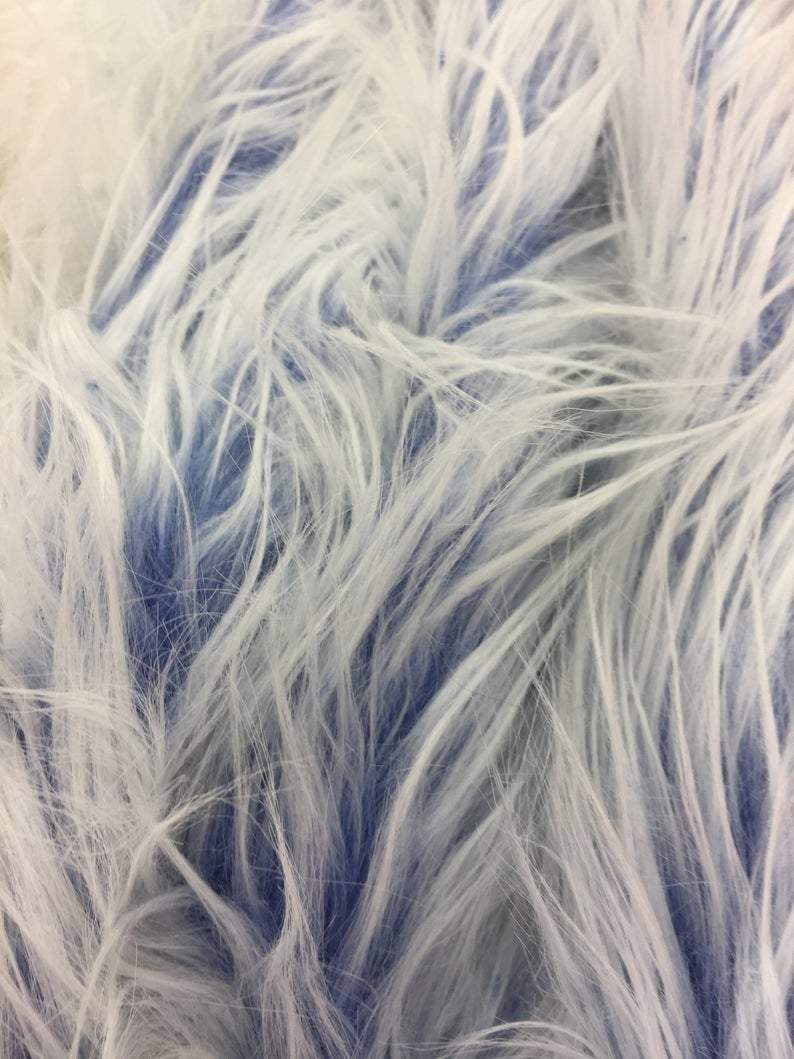 Double Tone Fake Animal Skin Polar Bear Shaggy Faux Fur Fabric For Throw Blankets, Fur Coats, Fur Clothing, BlanketsICEFABRICICE FABRICSRoyal BlueBy The Yard (60 inches Wide)Double Tone Fake Animal Skin Polar Bear Shaggy Faux Fur Fabric For Throw Blankets, Fur Coats, Fur Clothing, Blankets ICEFABRIC Royal Blue